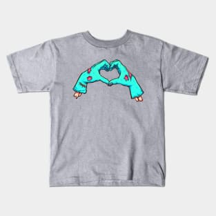 Zombie Heart Hands Kids T-Shirt